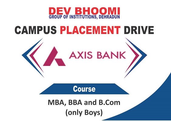 Axis Bank Placement Drive in DBGI | DBGI