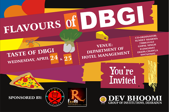 Pinak 2019 – Flavours of DBGI By Department of Hotel Management