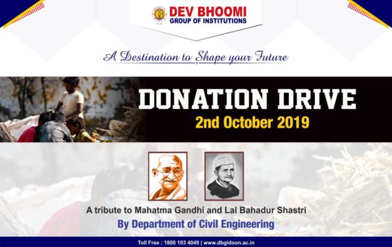Donation drive by Umeedein Social Club- Department of Civil Engineering