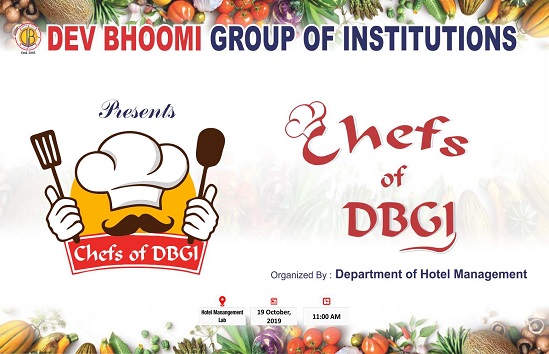 Chef’s of DBGI by Department of Hotel Management