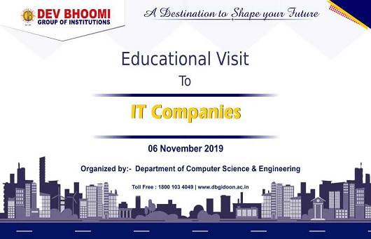 Educational Visit – IT Companies  for B.Tech CSE-3rd Year Students