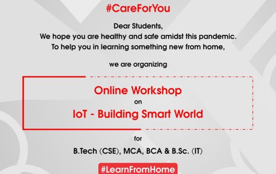 Online Workshop on “IoT-Building World Smart” by Department of Computer science & Engg